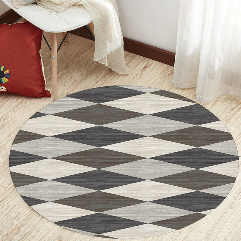 Unique Geometric Pattern Rug Multicolor Modernist Rug Polyester Washable Pet Friendly Anti-Slip Carpet for Study Grey Clearhalo 'Area Rug' 'Modern' 'Rugs' Rug' 1725598