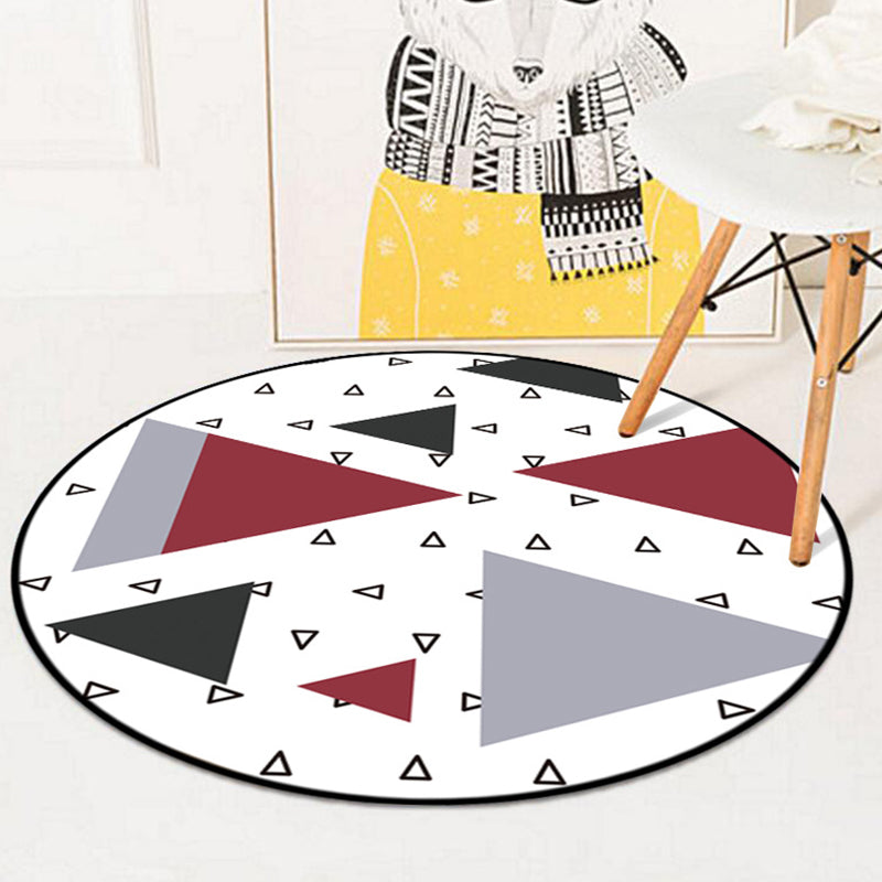 Simple Geometric Pattern Rug Multicolor Nordic Rug Polyester Pet Friendly Non-Slip Backing Washable Area Rug for Living Room Clearhalo 'Area Rug' 'Modern' 'Rugs' Rug' 1725759