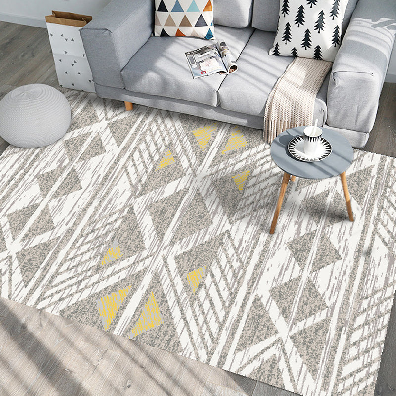 Unique Geometric Pattern Rug Multicolor Modernist Rug Polyester Washable Pet Friendly Anti-Slip Carpet for Living Room Clearhalo 'Area Rug' 'Modern' 'Rugs' Rug' 1725916