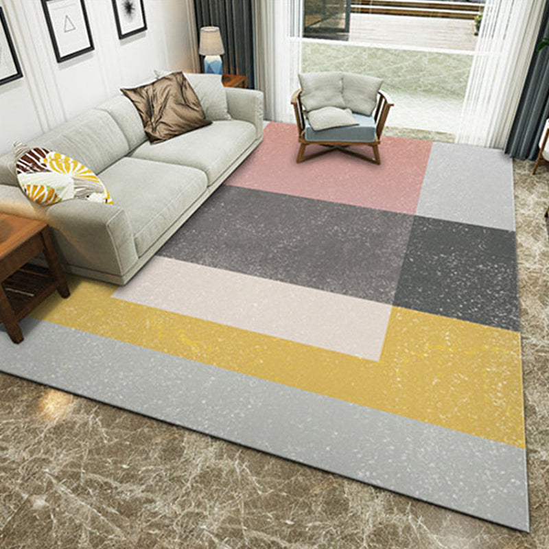 Unique Geometric Pattern Rug Multicolor Modernist Rug Polyester Washable Pet Friendly Anti-Slip Carpet for Living Room Clearhalo 'Area Rug' 'Modern' 'Rugs' Rug' 1725922