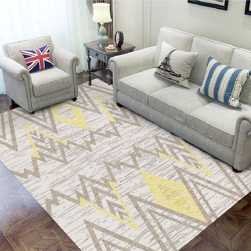 Unique Geometric Pattern Rug Multicolor Modernist Rug Polyester Washable Pet Friendly Anti-Slip Carpet for Living Room Clearhalo 'Area Rug' 'Modern' 'Rugs' Rug' 1725925