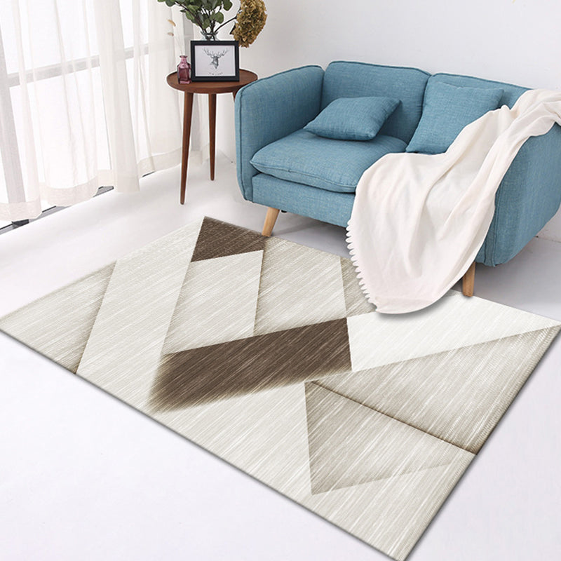 Contemporary Geometric Pattern Rug Multicolor Polyester Rug Washable Pet Friendly Non-Slip Area Rug for Living Room Grey Clearhalo 'Area Rug' 'Modern' 'Rugs' Rug' 1726246