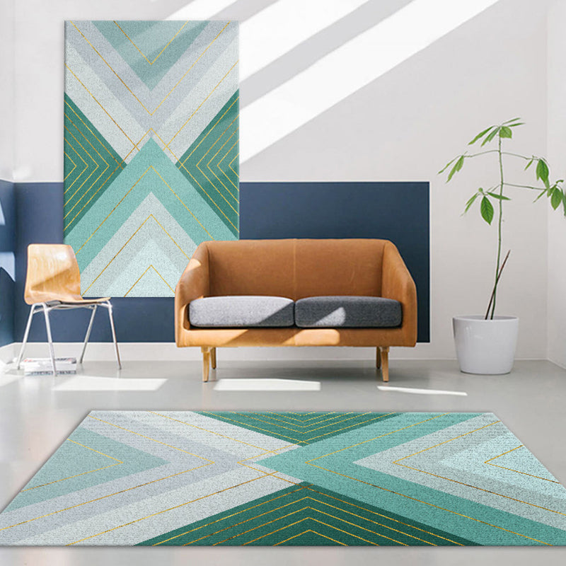 Unique Geometric Pattern Rug Multicolor Modernist Rug Polyester Washable Pet Friendly Anti-Slip Carpet for Living Room Clearhalo 'Area Rug' 'Modern' 'Rugs' Rug' 1726449