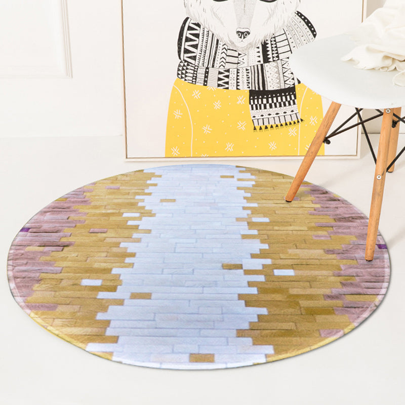 Stylish Geometric Pattern Rug Multicolor Modernist Rug Polyester Washable Pet Friendly Anti-Slip Carpet for Bedroom Gold Clearhalo 'Area Rug' 'Modern' 'Rugs' Rug' 1726465