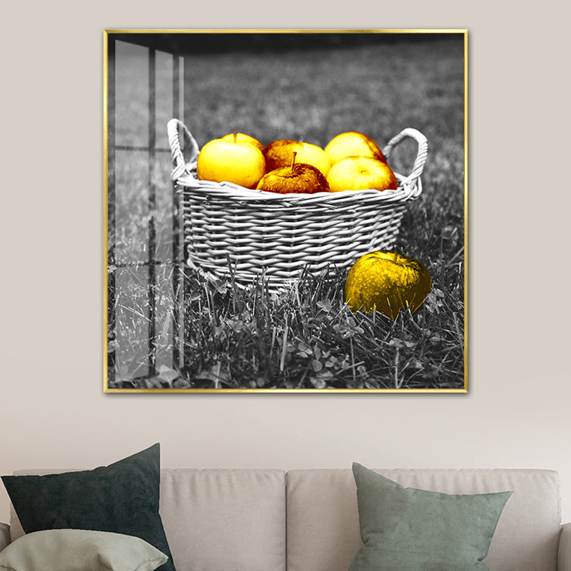 Contemporary Style Wall Art Pastel Color Foods Painting, Multiple Sizes Available Yellow Clearhalo 'Art Gallery' 'Canvas Art' 'Contemporary Art Gallery' 'Modern' Arts' 1726535