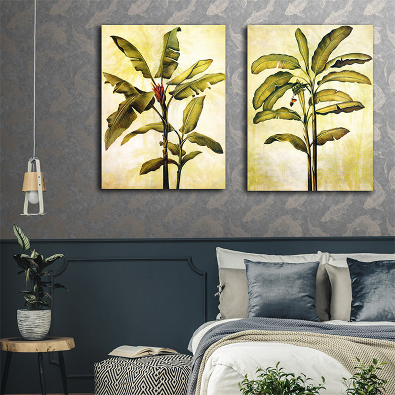 Impressionism Botanical Canvas Art Watercolor Light Color Painting, Multiple Sizes Clearhalo 'Arts' 'Canvas Art' 1726562