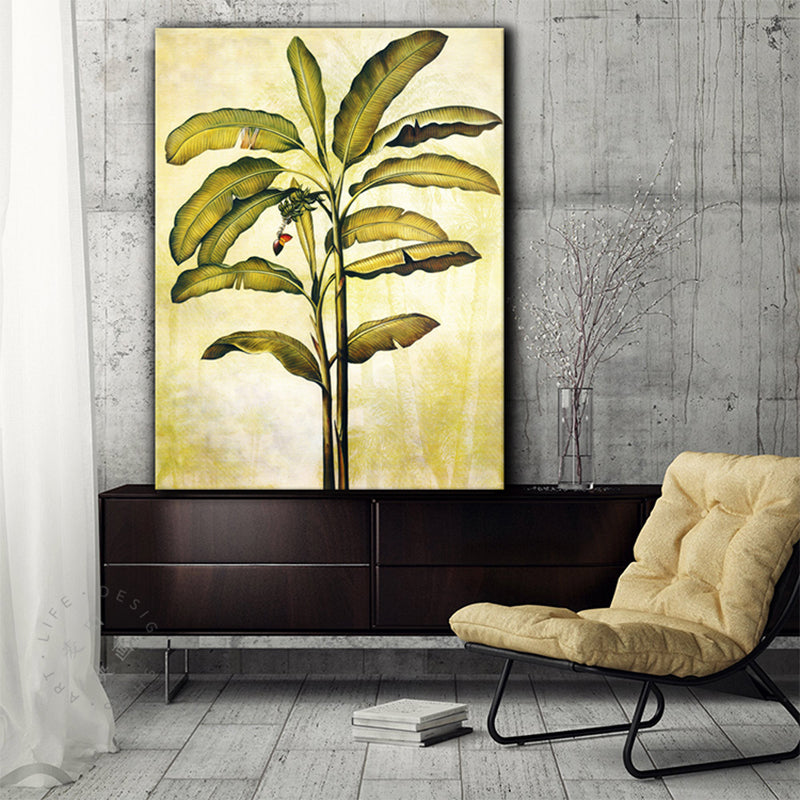 Impressionism Botanical Canvas Art Watercolor Light Color Painting, Multiple Sizes Green Clearhalo 'Arts' 'Canvas Art' 1726563