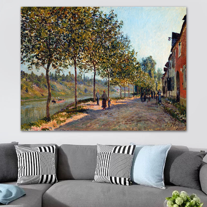 Impressionnisme Natural Scene toivas Art Light Color Couple Painting, plusieurs tailles