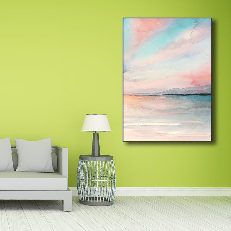 Modern Natural Landscape Wall Decor Canvas Textured Soft Color Art for Living Room Clearhalo 'Art Gallery' 'Canvas Art' 'Contemporary Art Gallery' 'Modern' Arts' 1726727