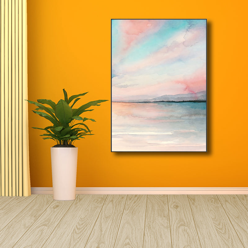 Modern Natural Landscape Wall Decor Canvas Textured Soft Color Art for Living Room Clearhalo 'Art Gallery' 'Canvas Art' 'Contemporary Art Gallery' 'Modern' Arts' 1726728