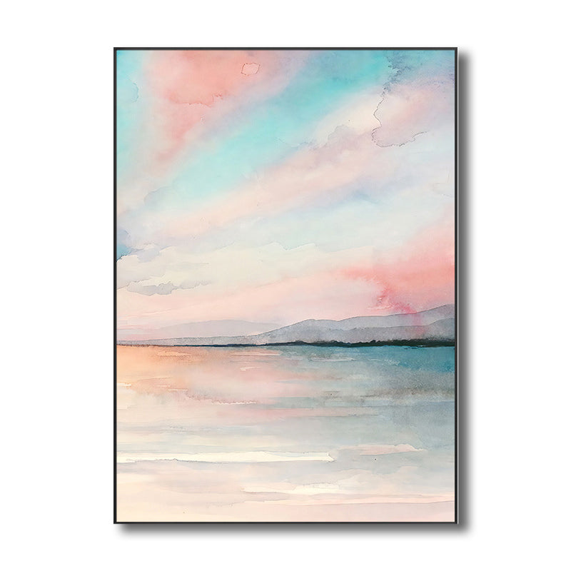 Modern Natural Landscape Wall Decor Canvas Textured Soft Color Art for Living Room Clearhalo 'Art Gallery' 'Canvas Art' 'Contemporary Art Gallery' 'Modern' Arts' 1726729