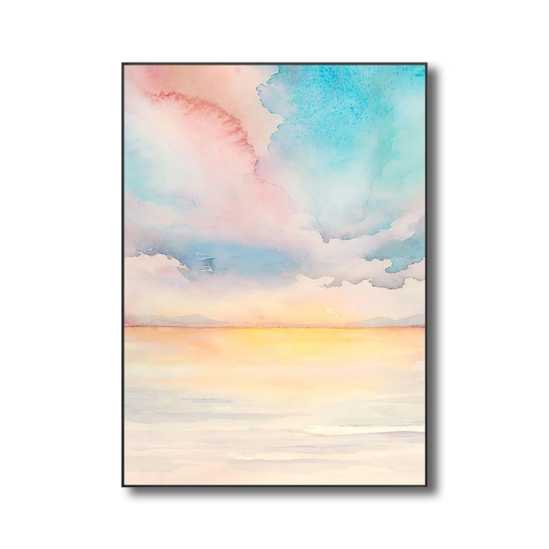 Modern Natural Landscape Wall Decor Canvas Textured Soft Color Art for Living Room Clearhalo 'Art Gallery' 'Canvas Art' 'Contemporary Art Gallery' 'Modern' Arts' 1726736