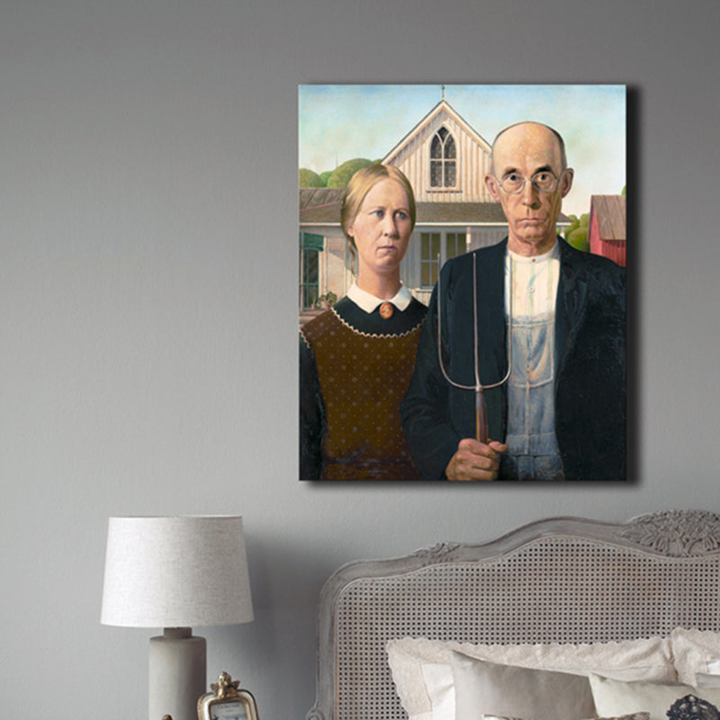 European Couple Wall Art Decor for Living Room in Black, Multiple Sizes Available Clearhalo 'Arts' 'Canvas Art' 1726882