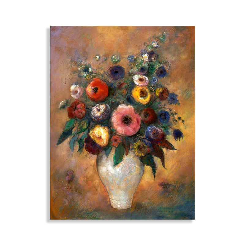 Canvas Textured Art French Country Style Bouquet and Vase Painting, Multiple Sizes Clearhalo 'Arts' 'Canvas Art' 1726888