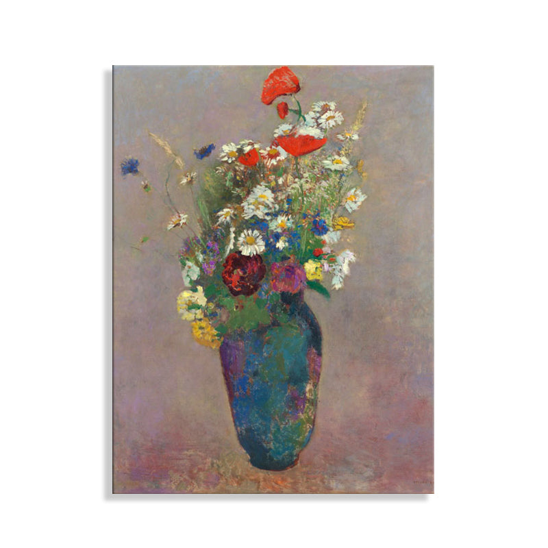 Canvas Textured Art French Country Style Bouquet and Vase Painting, Multiple Sizes Clearhalo 'Arts' 'Canvas Art' 1726907