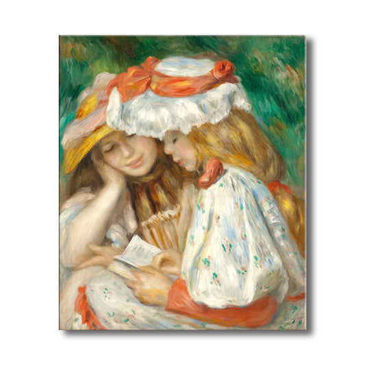 White Impressionism Style Canvas Girls Art for Dining Room, Multiple Sizes Options Clearhalo 'Arts' 'Canvas Art' 1726944