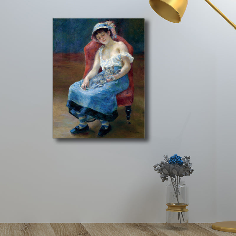 Impressionism Sleeping Maiden Canvas for Bedroom Oil Painting Wall Art, Multiple Sizes Clearhalo 'Arts' 'Canvas Art' 1726949