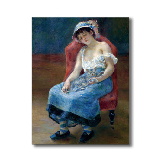 Impressionism Sleeping Maiden Canvas for Bedroom Oil Painting Wall Art, Multiple Sizes Clearhalo 'Arts' 'Canvas Art' 1726951