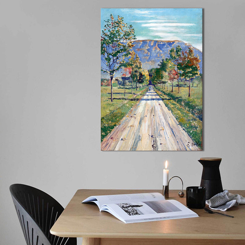 Textured Tree Path Scene Painting Impressionism Canvas Wall Decor, Multiple Sizes Clearhalo 'Arts' 'Canvas Art' 1727074