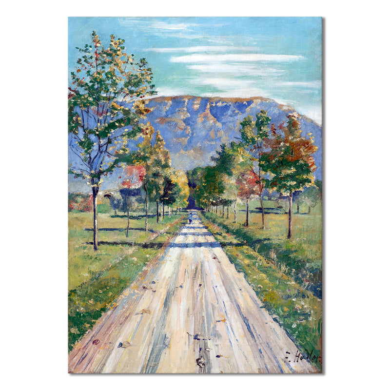 Textured Tree Path Scene Painting Impressionism Canvas Wall Decor, Multiple Sizes Clearhalo 'Arts' 'Canvas Art' 1727075