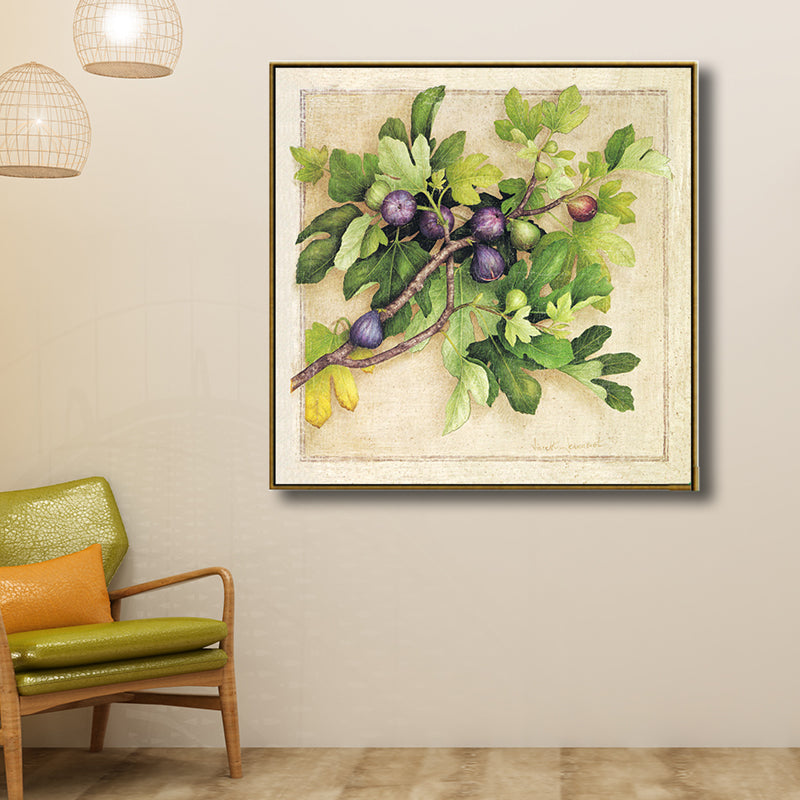 Textured Life-Like Botanical Wall Decor Contemporary Style Canvas Art, Multiple Sizes Clearhalo 'Art Gallery' 'Canvas Art' 'Contemporary Art Gallery' 'Modern' Arts' 1727171