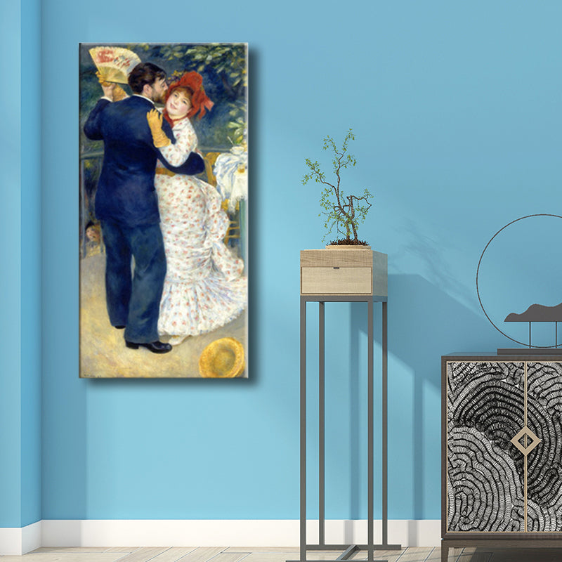 Impressionism Dancing Couple Canvas Boys Bedroom Art in Soft Color, Multiple Sizes Clearhalo 'Arts' 'Canvas Art' 1727391