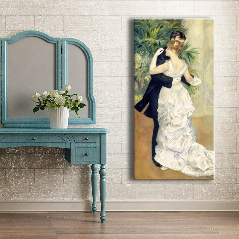 Impressionism Dancing Couple Canvas Boys Bedroom Art in Soft Color, Multiple Sizes Clearhalo 'Arts' 'Canvas Art' 1727399