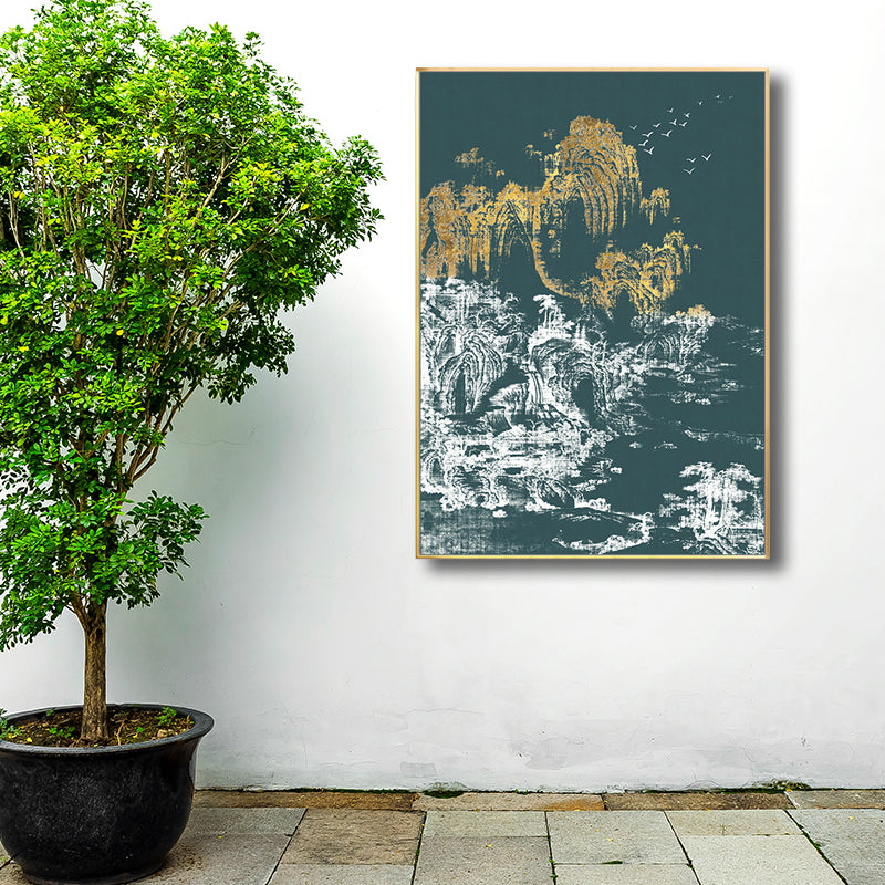 Asian Style Trees Canvas Light Color Dining Room Painting, Multiple Sizes Options Clearhalo 'Arts' 'Canvas Art' 1727759