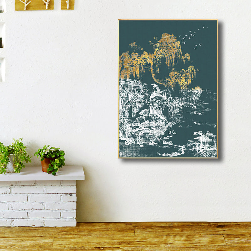 Asian Style Trees Canvas Light Color Dining Room Painting, Multiple Sizes Options Clearhalo 'Arts' 'Canvas Art' 1727760