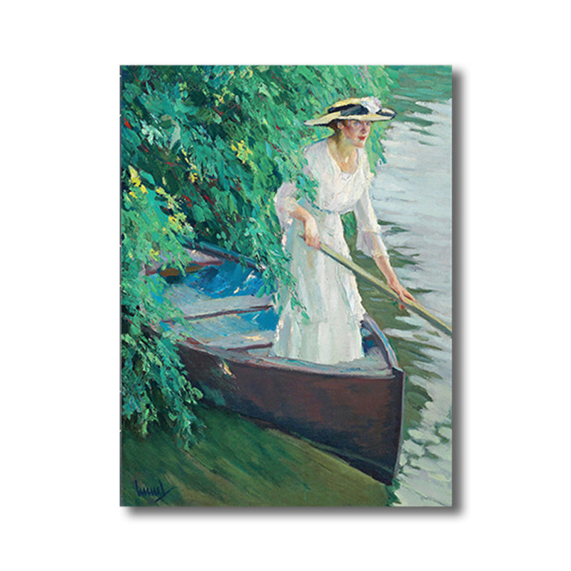 Impressionism Style Wall Art Print Soft Color Outing Women Painting, Multiple Sizes Clearhalo 'Arts' 'Canvas Art' 1727819