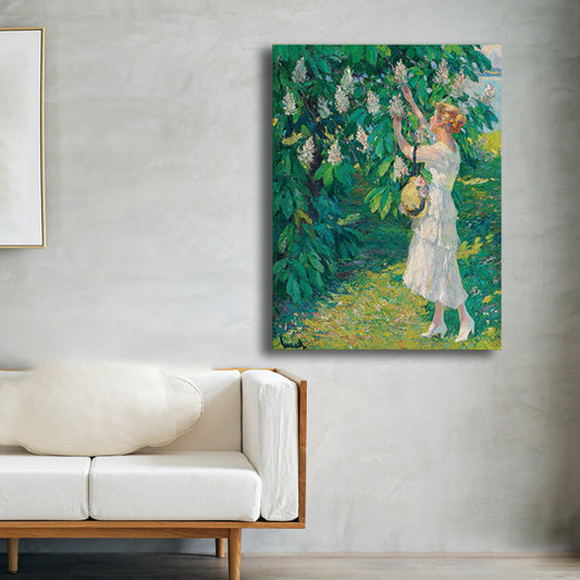 Impressionism Style Wall Art Print Soft Color Outing Women Painting, Multiple Sizes Clearhalo 'Arts' 'Canvas Art' 1727824