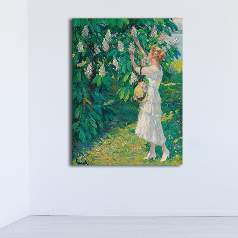 Impressionism Style Wall Art Print Soft Color Outing Women Painting, Multiple Sizes Clearhalo 'Arts' 'Canvas Art' 1727825