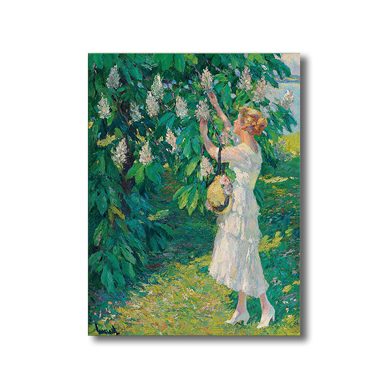 Impressionism Style Wall Art Print Soft Color Outing Women Painting, Multiple Sizes Clearhalo 'Arts' 'Canvas Art' 1727826