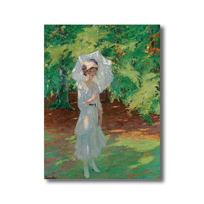 Impressionism Style Wall Art Print Soft Color Outing Women Painting, Multiple Sizes Clearhalo 'Arts' 'Canvas Art' 1727830