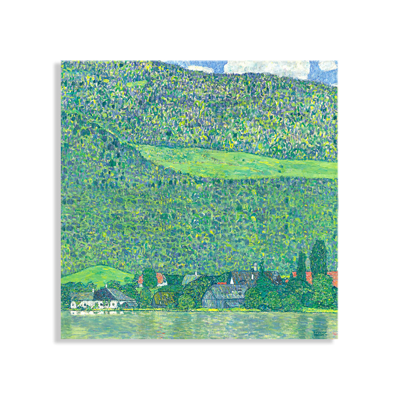 Canvas Green Wall Decor Impressionism Style Mountain Landscape Art, mehrere Größen