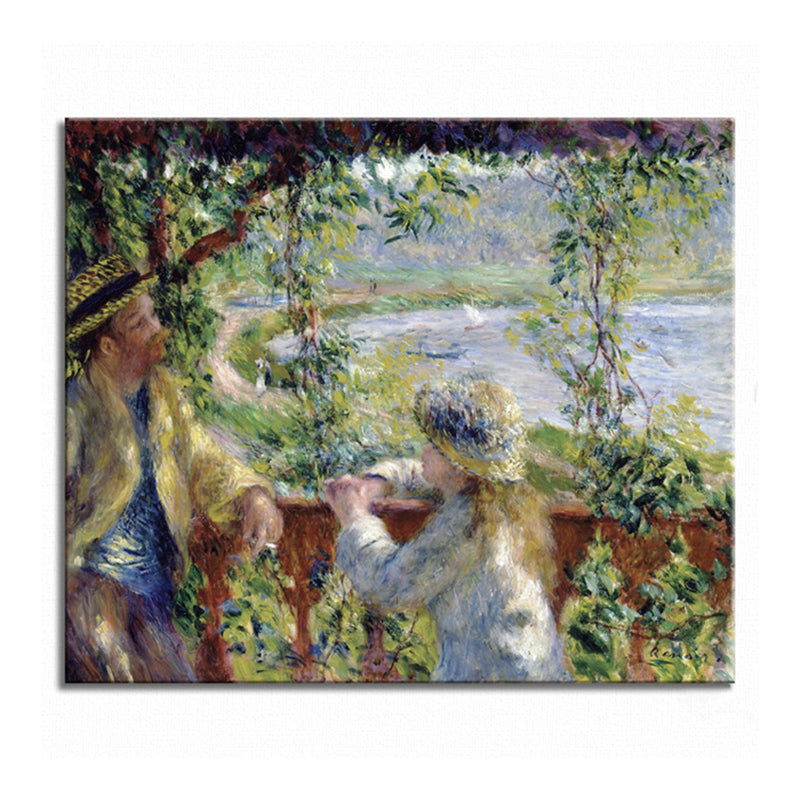 Textured Family Outing Scene Painting Impressionism Canvas Wall Art, Multiple Sizes Clearhalo 'Arts' 'Canvas Art' 1728225