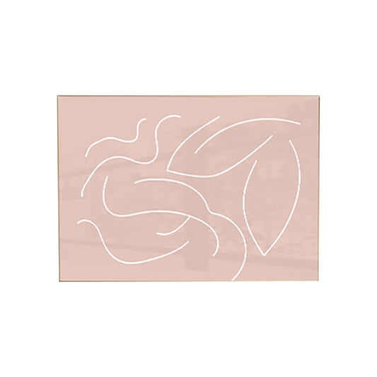 Pink Nude Woman Wall Art Line Drawing Minimalistic Bedroom Canvas Print for Room Clearhalo 'Art Gallery' 'Canvas Art' 'Contemporary Art Gallery' 'Contemporary Art' 'Minimalism' 'Minimalist Art Gallery' 'Scandinavian' Arts' 1728330