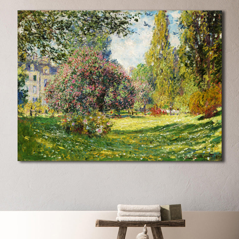 Botanic Garden Wall Decor Impressionism Textured Bedroom Canvas, Multiple Size Options Light Green Clearhalo 'Arts' 'Canvas Art' 1728356