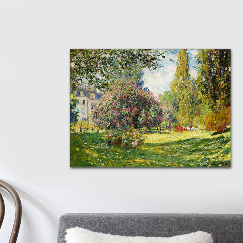 Botanic Garden Wall Decor Impressionism Textured Bedroom Canvas, Multiple Size Options Clearhalo 'Arts' 'Canvas Art' 1728358