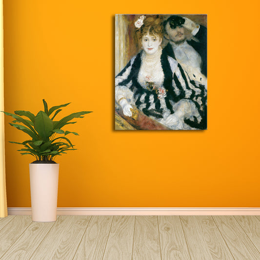 Black Couple Painting Impressionism Style Textured Wall Art Decor for Girls Room Clearhalo 'Arts' 'Canvas Art' 1728404