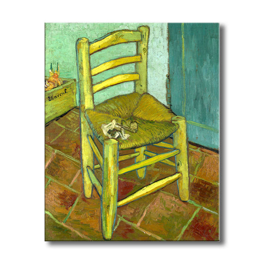 Impressionism Chair Wall Decor in Pastel Color Textured Painting for Living Room Clearhalo 'Arts' 'Canvas Art' 1728411