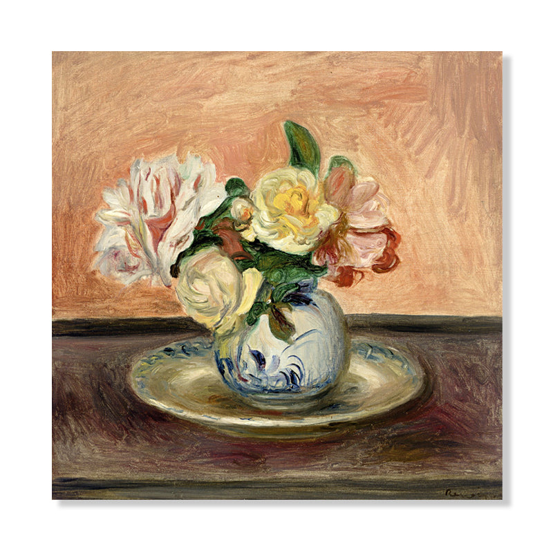 Flowers Wall Decor Impressionism Style Textured Living Room Canvas, Multiple Sizes Clearhalo 'Arts' 'Canvas Art' 1728496