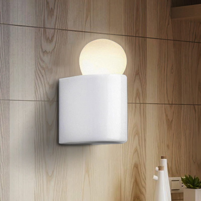 White Ball Wall Lighting Modernist Led Milk Glass Wall Lamp Fixture with Small/Medium/Large Size in White/Warm Light Clearhalo 'Cast Iron' 'Glass' 'Industrial' 'Modern wall lights' 'Modern' 'Tiffany' 'Traditional wall lights' 'Wall Lamps & Sconces' 'Wall Lights' Lighting' 172904