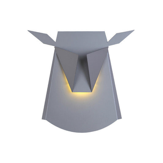 Metal Ox Head Wall Light Kitchen Living Room Animal Sconce Light with Warm Lighting Clearhalo 'Wall Lamps & Sconces' 'Wall Lights' Lighting' 172926