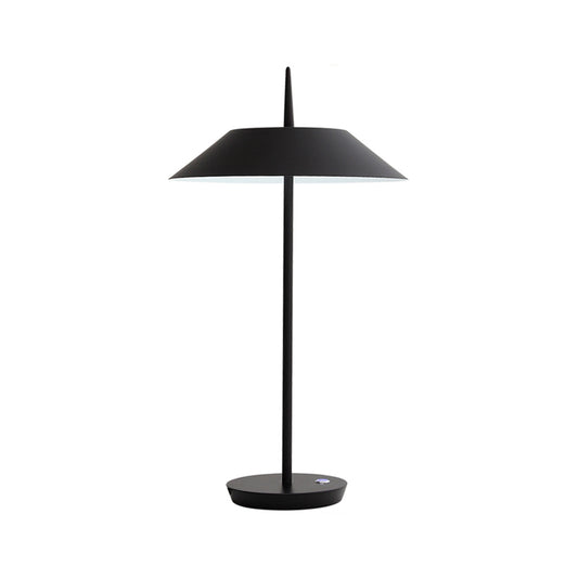 Cone Table Light Contemporary Style Metal LED Black/White/Gold Table Lamp for Living Room Clearhalo 'Lamps' 'Table Lamps' Lighting' 173664