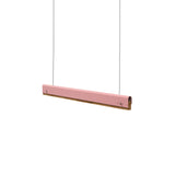 Rectangle Ceiling Pendant Light Modernism Wood and Metal 23.5"/35.5"/47" Wide 1 Light White/Pink/Yellow Hanging Lamp Kit Clearhalo 'Ceiling Lights' 'Modern Pendants' 'Modern' 'Pendant Lights' 'Pendants' Lighting' 173703