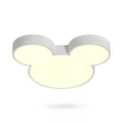 Metal Mouse Flush Ceiling Light Cartoon Modern Ceiling Fixture Light for Girls Bedroom White Warm Clearhalo 'Ceiling Lights' 'Close To Ceiling Lights' 'Close to ceiling' 'Flush mount' Lighting' 17383