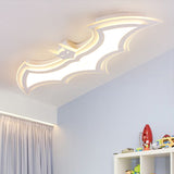 Acrylic Bat Ceiling Mount Light Kindergarten Corridor Modern Style Flushmount Light in White White Warm Clearhalo 'Ceiling Lights' 'Close To Ceiling Lights' 'Close to ceiling' 'Flush mount' Lighting' 174262