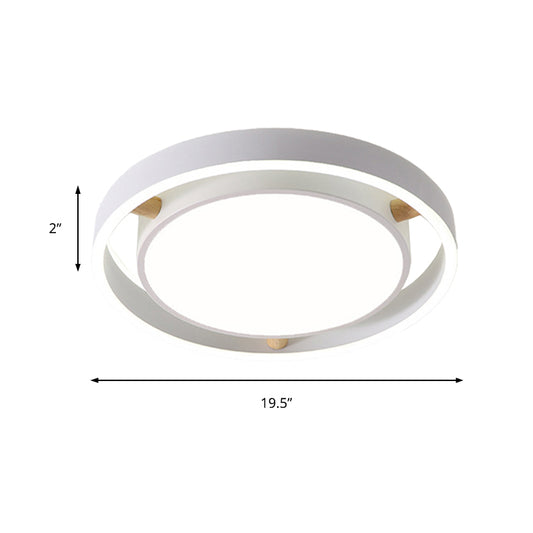 Nordic Style Flush Mount Light Acrylic Metal Ceiling Lamp in Red for Kindergarten Clearhalo 'Ceiling Lights' 'Close To Ceiling Lights' 'Close to ceiling' 'Flush mount' Lighting' 175123