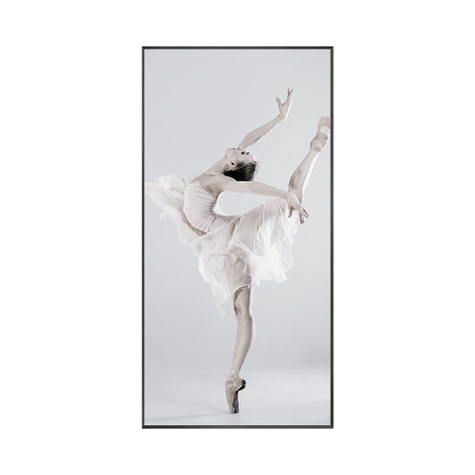 Modern Style Wall Art Decor Beige Ballet Girl Painting, Multiple Sizes Available Clearhalo 'Art Gallery' 'Canvas Art' 'Contemporary Art Gallery' 'Modern' Arts' 1759610